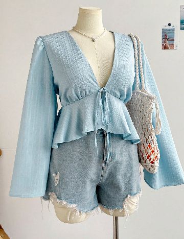 Bluza SHEIN CURVE, bleu