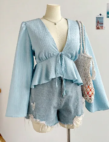 Bluza SHEIN CURVE, bleu