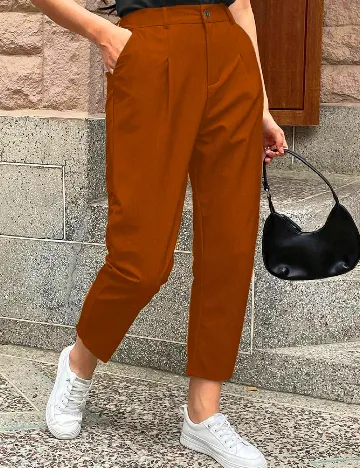 Pantaloni SHEIN CURVE, maro