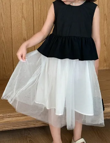 Rochie Shein Kids, negru/alb