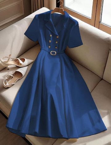 Rochie medie SHEIN, albastru