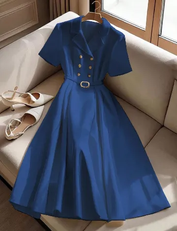 Rochie medie SHEIN, albastru