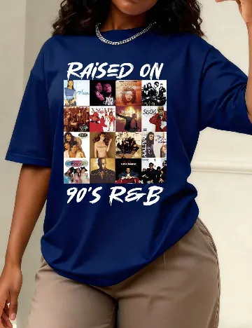 Tricou SHEIN CURVE, albastru