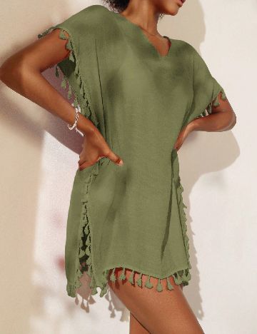 Rochie de plaja SHEIN, verde