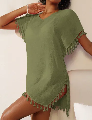 Rochie de plaja SHEIN, verde