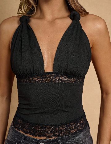 Top SHEIN, negru