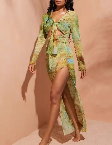 Rochie lunga SHEIN, verde