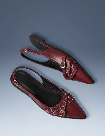 Pantofi Cuccoo, visiniu