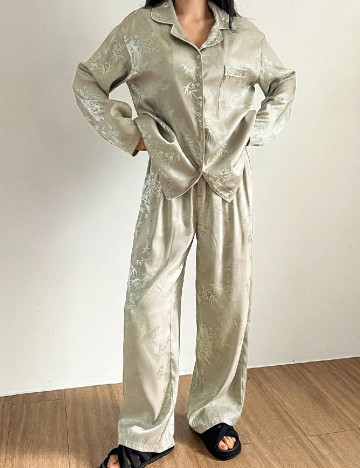 Pijama Dazy, gri/verde