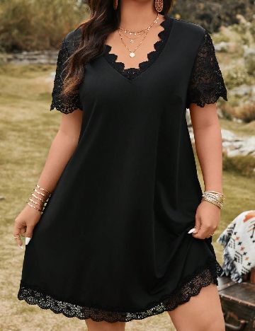 Rochie scurta SHEIN CURVE, negru