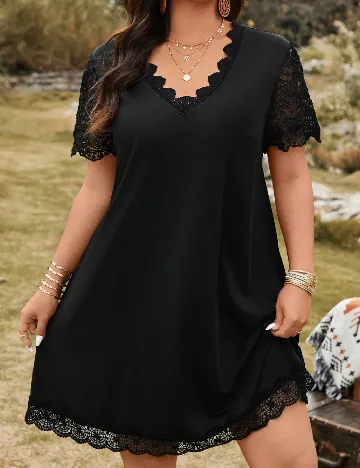 Rochie scurta SHEIN CURVE, negru