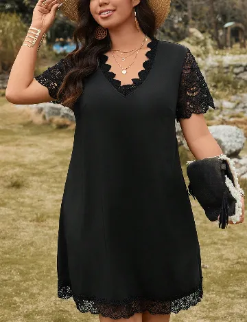 Rochie scurta SHEIN CURVE, negru