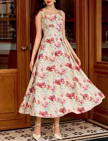 Rochie medie SHEIN, floral print