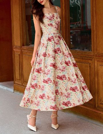 Rochie medie SHEIN, floral print