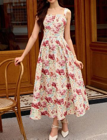 Rochie medie SHEIN, floral print