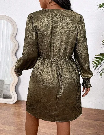 Rochie scurta SHEIN CURVE, kaki