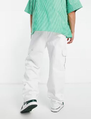 Blugi COLLUSION, alb