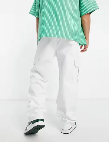 Blugi COLLUSION, alb