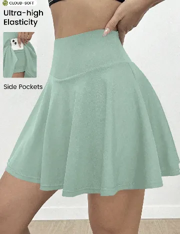 Fusta pantalon SHEIN, verde