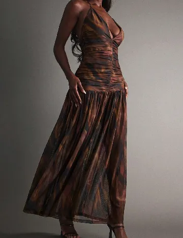 Rochie medie SHEIN, maro