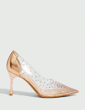 Pantofi Cuccoo, transparent/crem