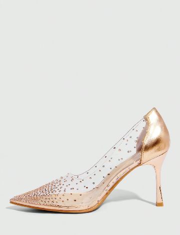 Pantofi Cuccoo, transparent/crem