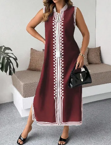 Rochie medie SHEIN CURVE, rosu