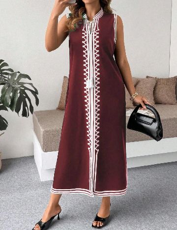 Rochie medie SHEIN CURVE, rosu