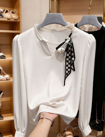 Bluza SHEIN CURVE, ecru