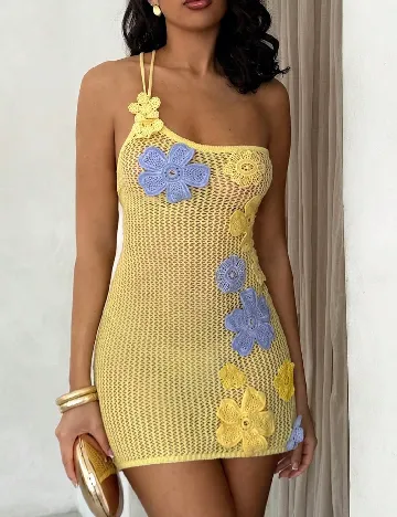 Rochie de plaja SHEIN, galben