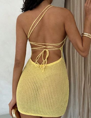 Rochie de plaja SHEIN, galben