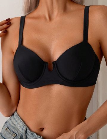 Sutien de baie SHEIN, negru