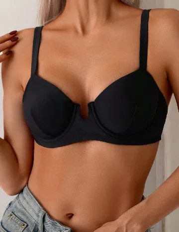 Sutien de baie SHEIN, negru