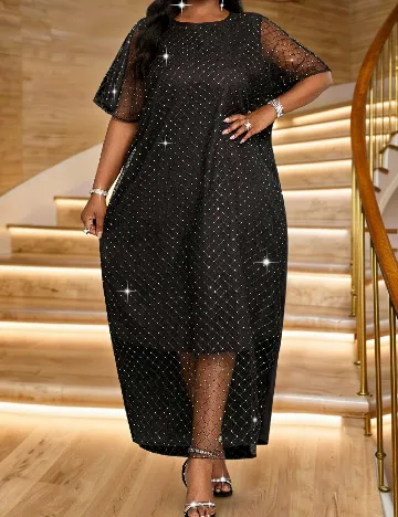 Rochie lunga SHEIN CURVE, negru