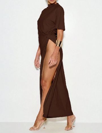 Rochie medie SHEIN, maro