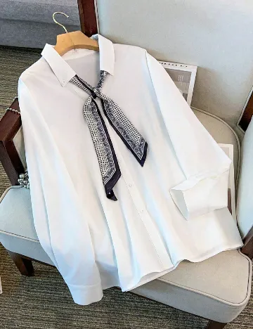 Camasa SHEIN CURVE, alb