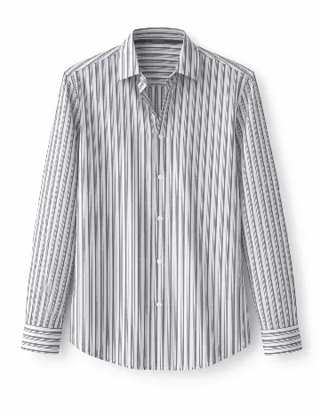 Camasa ASOS, alb/gri