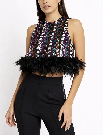 Top River Island, mix culori
