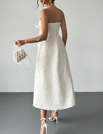 Rochie medie SHEIN, ecru