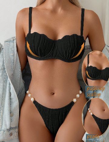 Costum de baie SHEIN, negru