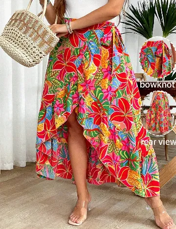 Fusta SHEIN CURVE, mix culori