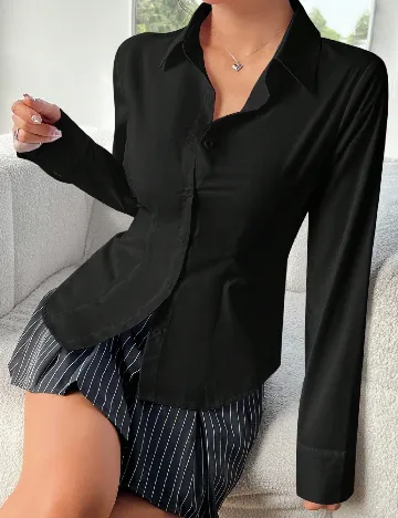 Camasa SHEIN CURVE, negru
