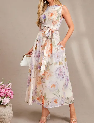 Rochie lunga SHEIN, floral print