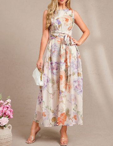 Rochie lunga SHEIN, floral print