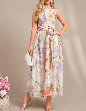 Rochie lunga SHEIN, floral print