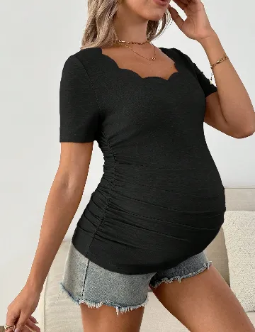 Bluza SHEIN Maternity, negru