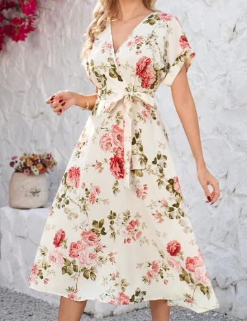 Rochie medie SHEIN, floral print