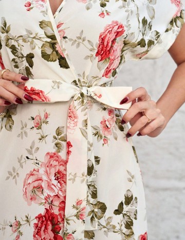 Rochie medie SHEIN, floral print