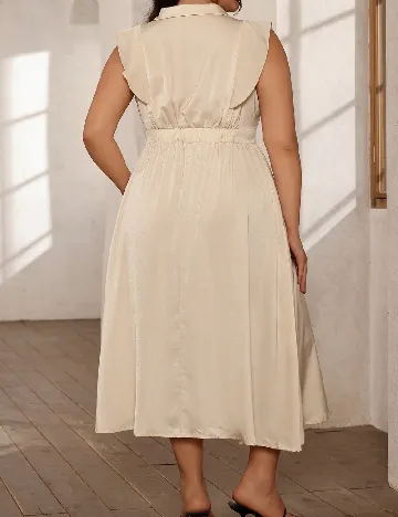 Rochie medie SHEIN CURVE, crem