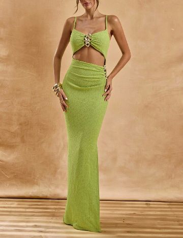 Rochie lunga SHEIN, verde